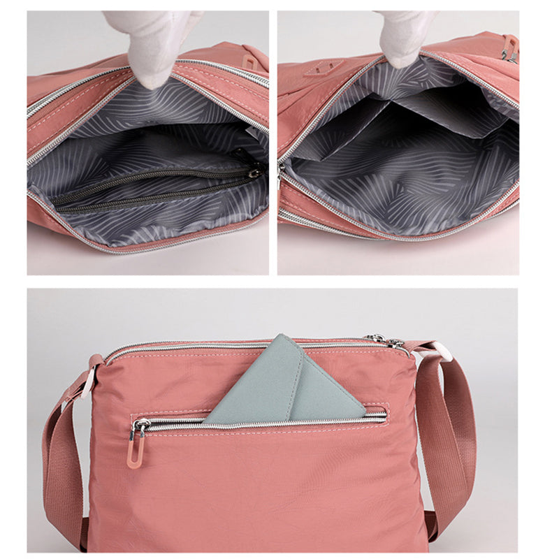 Multi-pocket shoulder bag for women