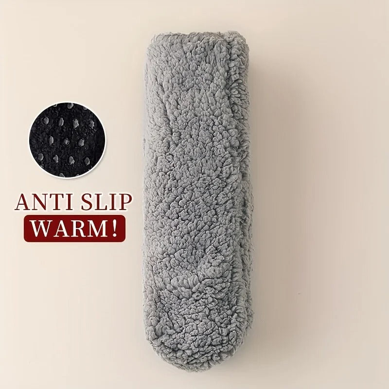 Non -slip warm fleece house socks