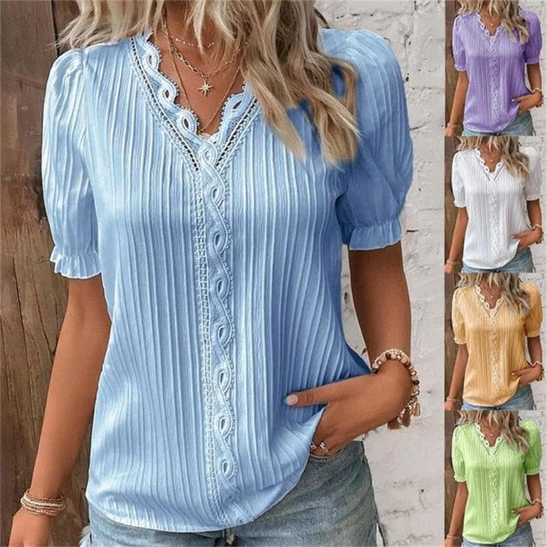 Modize™ - Elegant V-neck Shirt [Last Day Discount]