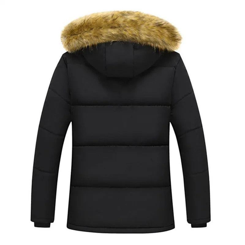 Warm winter jacket with fleece feed