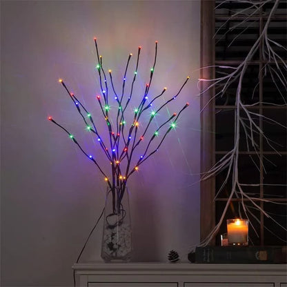 LED illuminated branches for vases