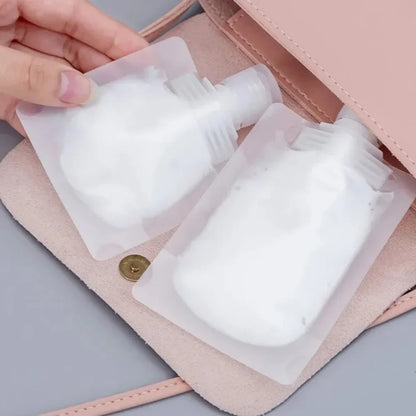 Expiratory travel fluid bag