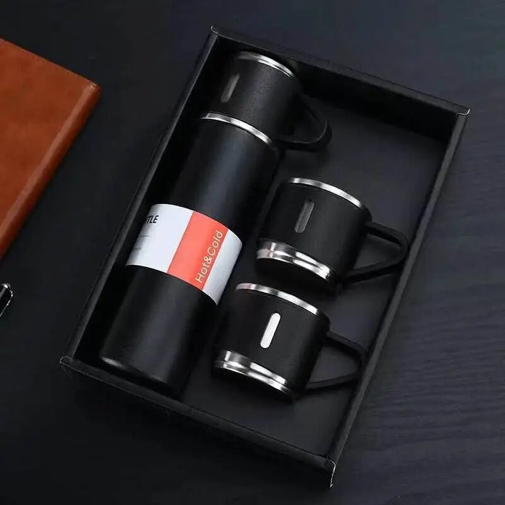 Thermal travel bottle & cup set