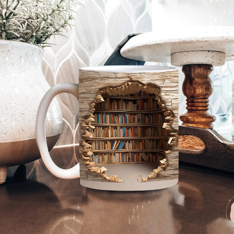 ArtisticSip™ - 3D Bookshelf Mug [Last Day Discount]