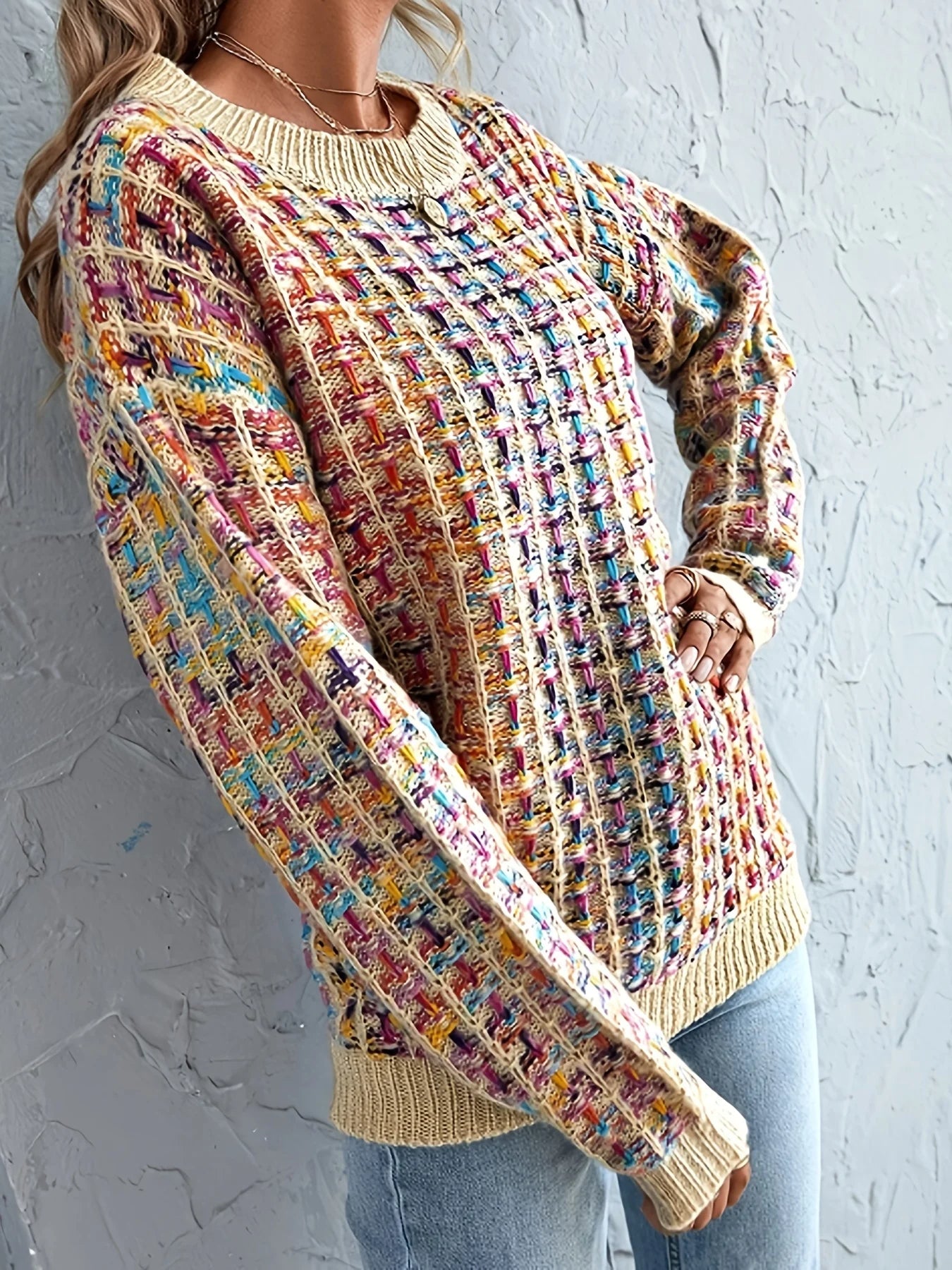 COLORSTRIPE™ – Farbenfroher Strickpullover