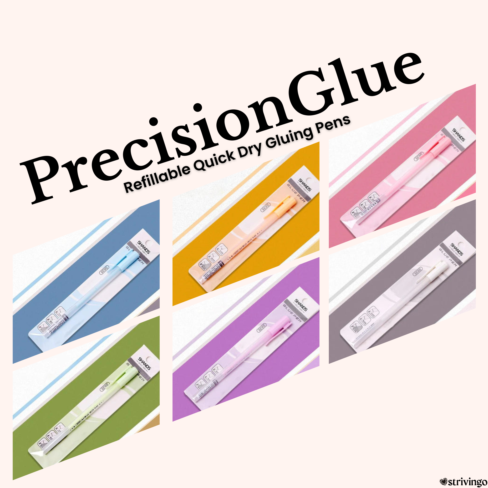 3+3 Free | PrecisionGlue™ - Refillable Roller Tip Glue Sticks [Last Day Discount]