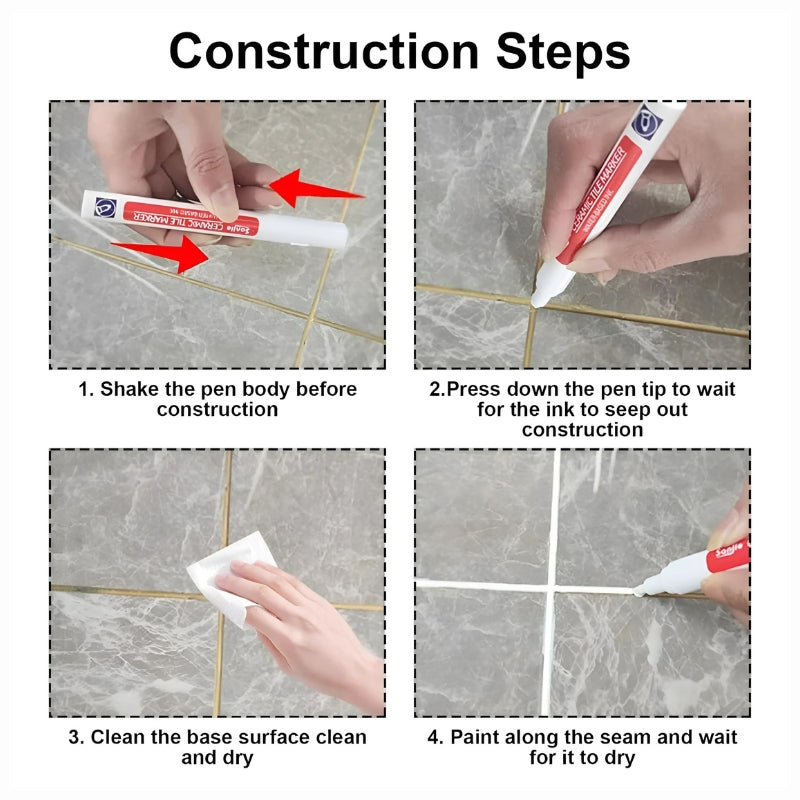 1+1 Free | TileMarker™ No more dirty looking tile joints! [Last day discount] 