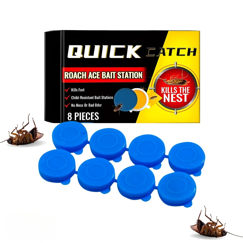 QuickCatch - Bait Station for Cockroaches - 8 pieces (Last day discount)