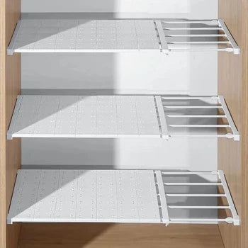 Storage shelf - Expandable storage shelf Space-saving clamping shelf