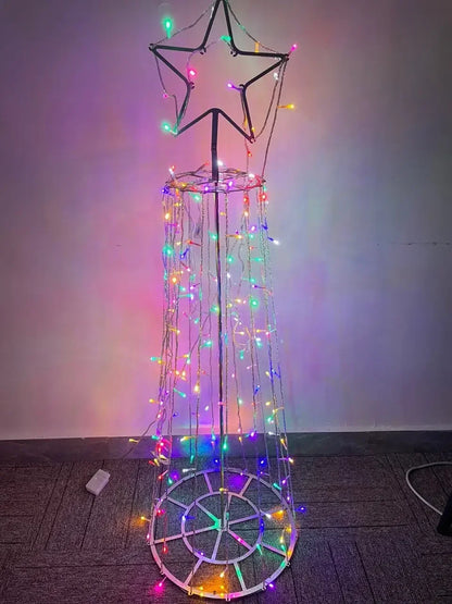 Multicolor LED Christmas trees