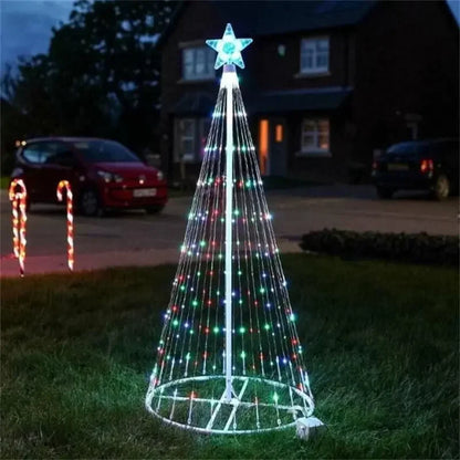 Multicolor LED Christmas trees