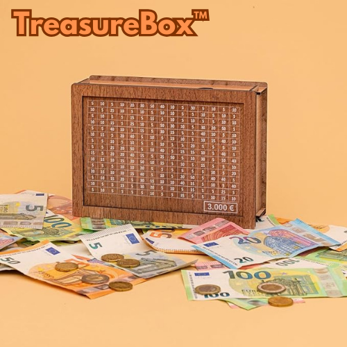 TreasureBox - savings box with savings goal