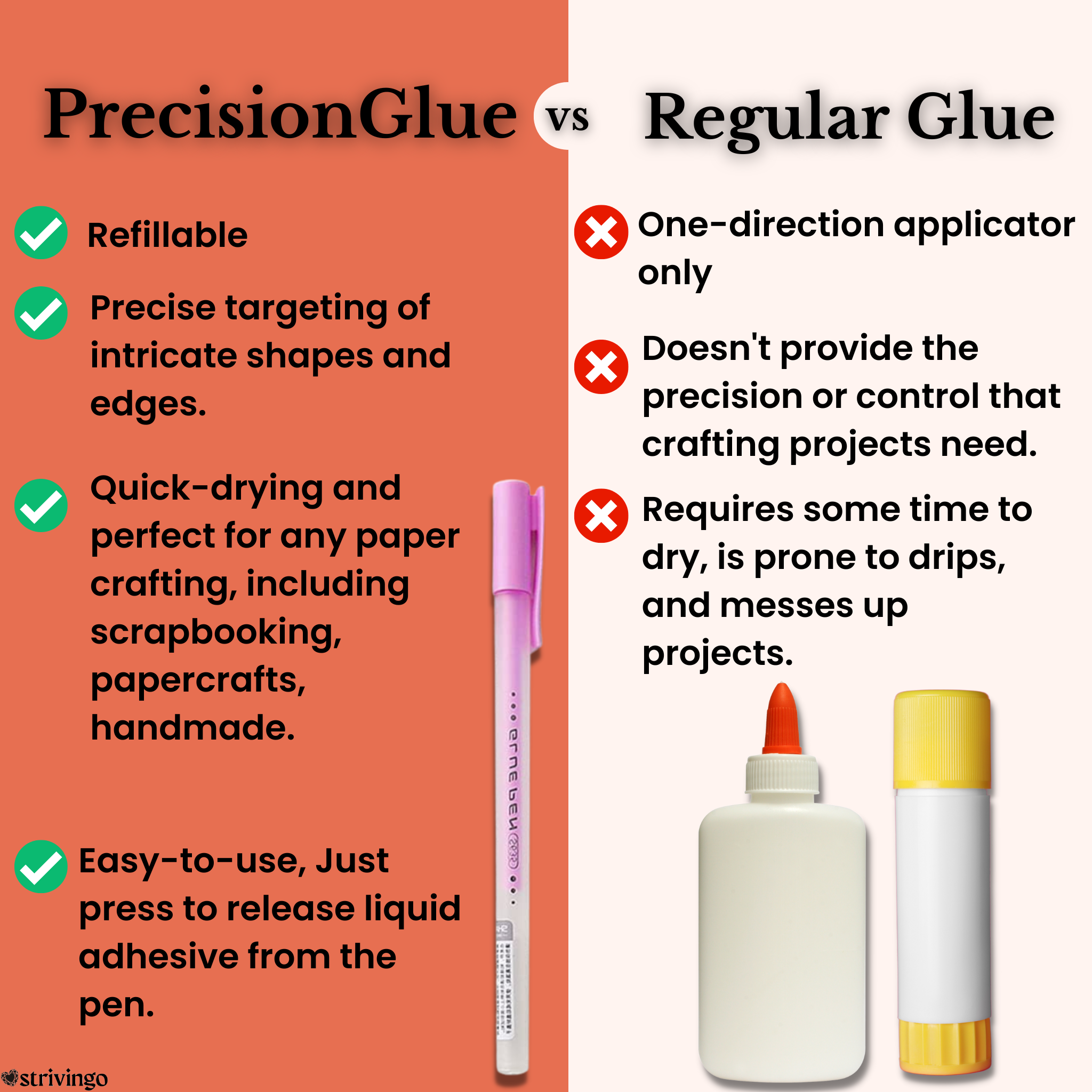 3+3 Free | PrecisionGlue™ - Refillable Roller Tip Glue Sticks [Last Day Discount]