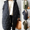 Elfrea - New Casual Argyle Hooded Parka Coat