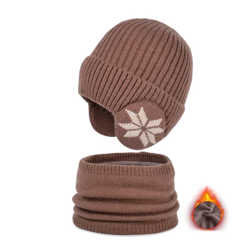 Heatedbeanie™ - Winter Beanie Hat Scarf Sets Warm Knit Hat