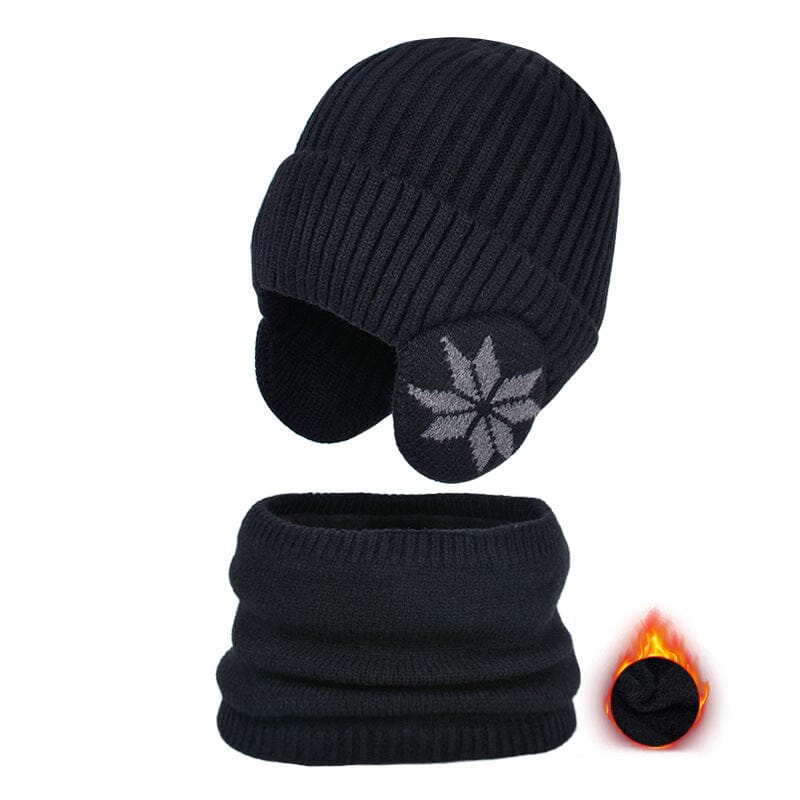 Heatedbeanie™ - Winter Beanie Hat Scarf Sets Warm Knit Hat