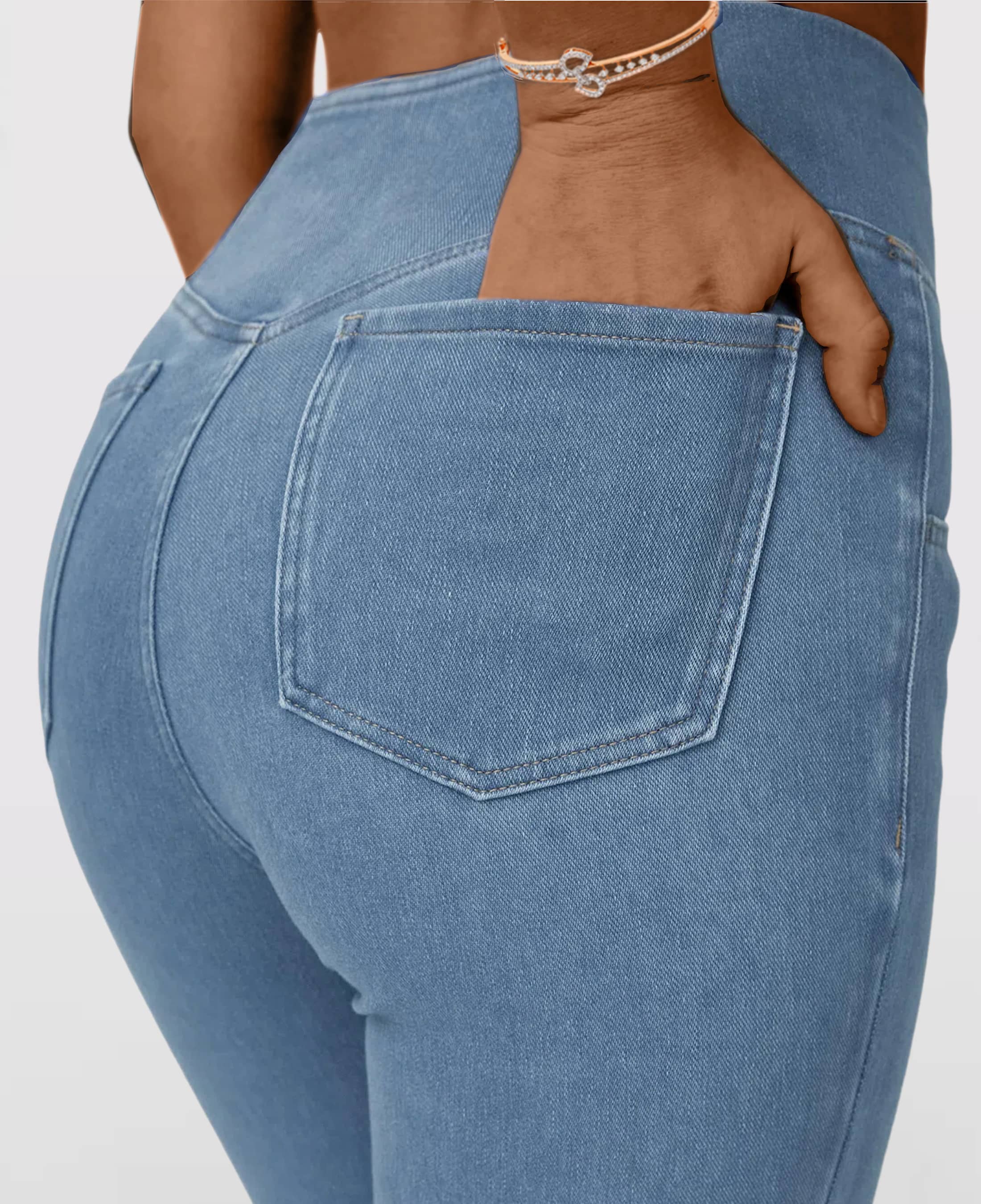 Beatrice™ - High Waist Crossover Jeans [Last Day Discount]