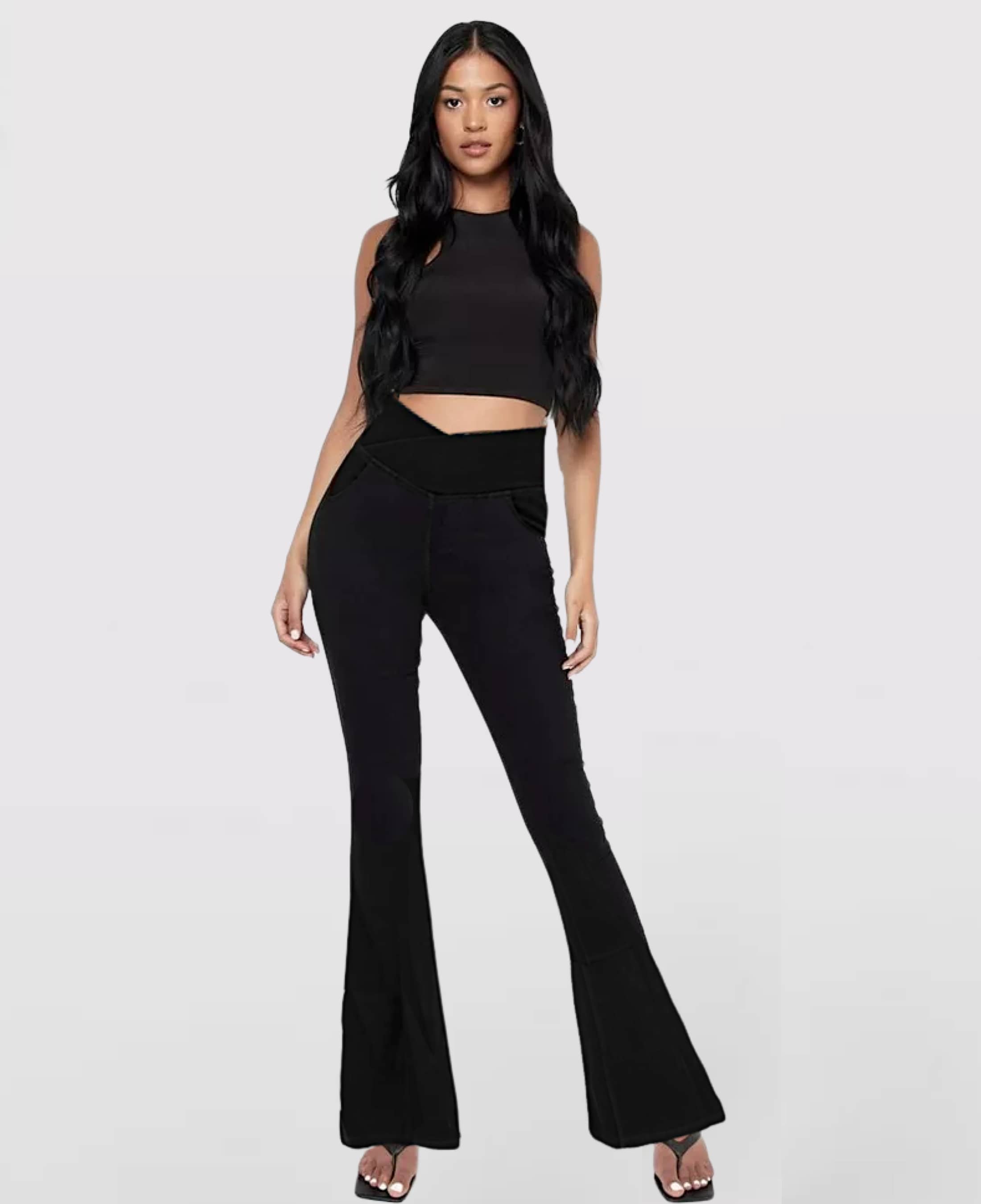 Beatrice™ - High Waist Crossover Jeans [Last Day Discount]