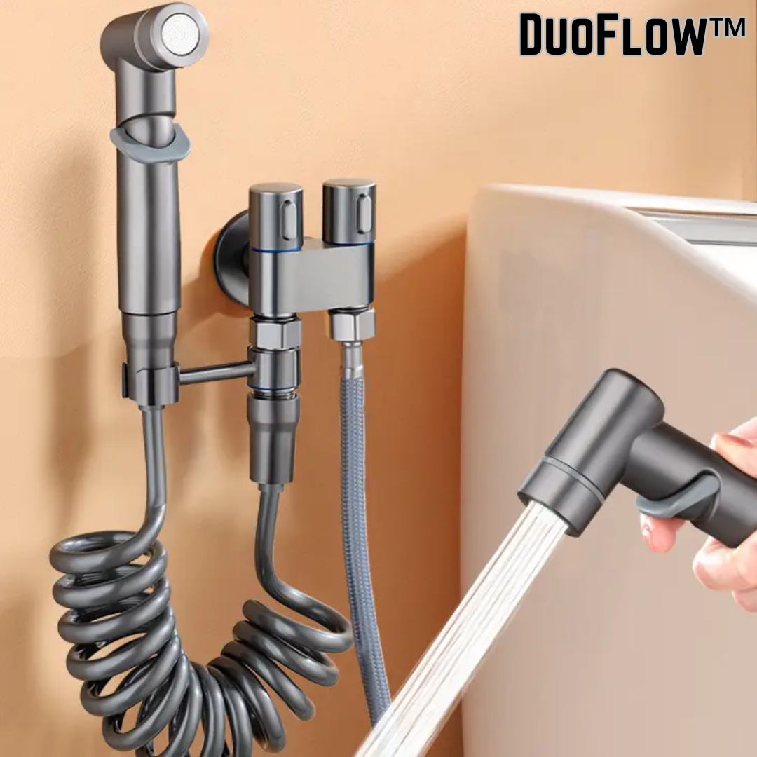 DuoFlow™ shower mixer with double outlet