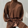 Alicia™ - Knitted turtleneck sweater and pants set