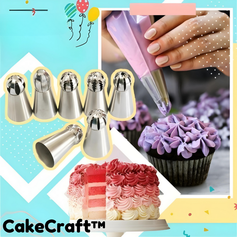 CakeCraft - Cake Decoration Piping Tips