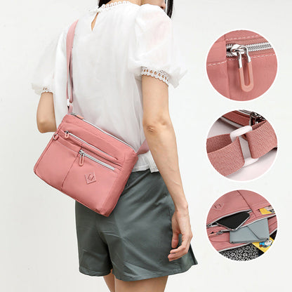 Multi-pocket shoulder bag for women