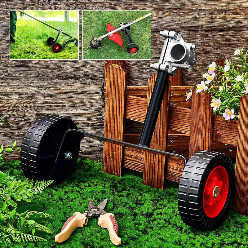 MähPro - Universally adjustable support wheel for precise, stable lawn cuts