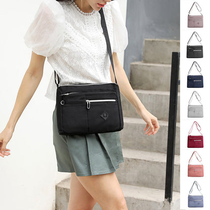 Multi-pocket shoulder bag for women