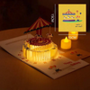 Pop-Up 3D Greeting Card™ Automatic music playback with warm LED light