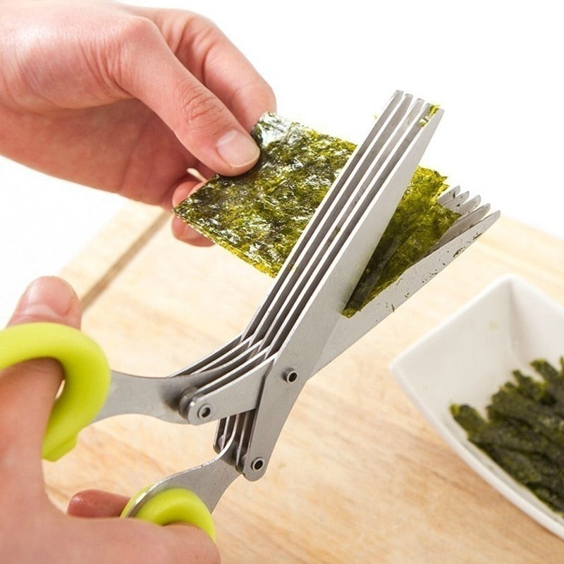 X-Cut™ - 5 Blade Kitchen Salad Scissors [Last Day Discount] 