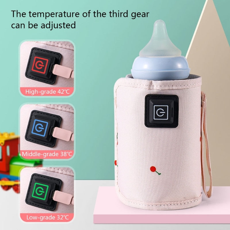 Electric baby bottle warmer bag