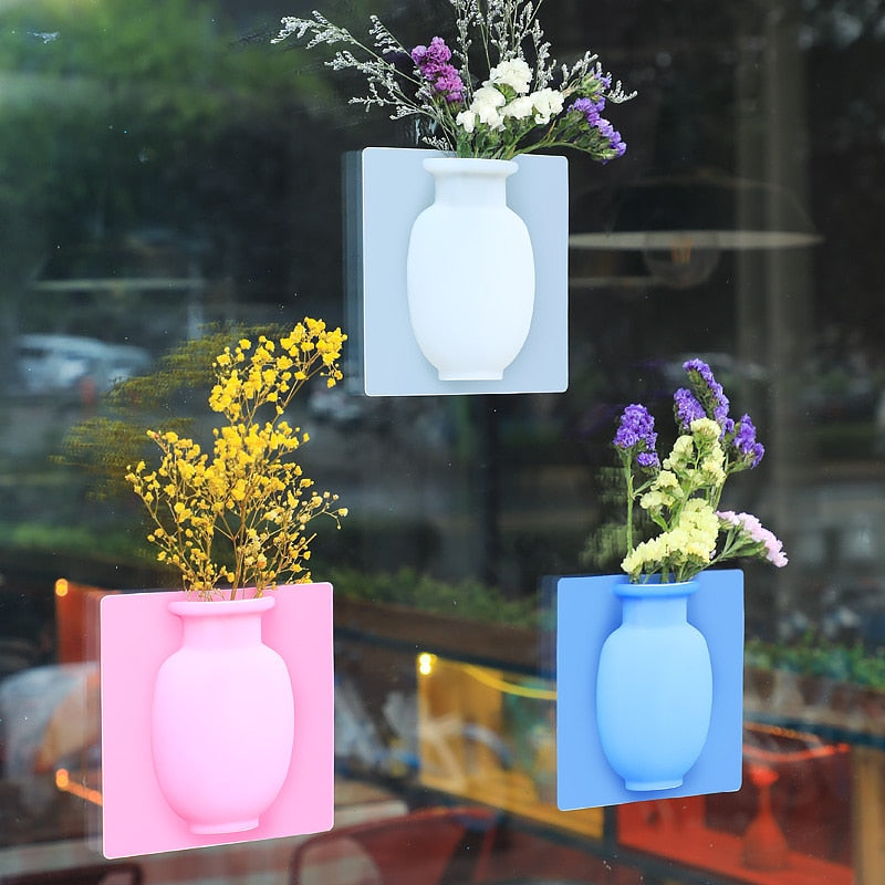 LeafyLuxe | Silicone wall vase for plants