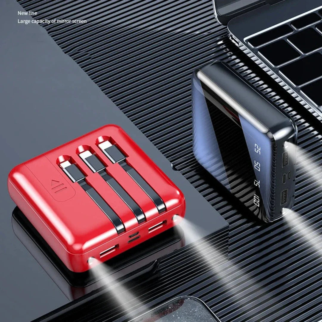 PowerBank™ - Mini Power Bank 4-cable 20000 mAh