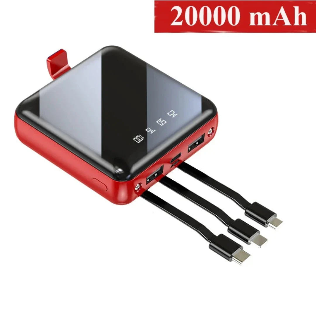 PowerBank™ - Mini Power Bank 4-cable 20000 mAh