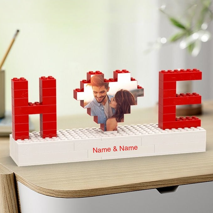 Giftofloves | Personalized brick puzzles photo block gifts for lovers