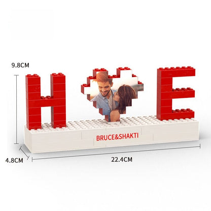 Giftofloves | Personalized brick puzzles photo block gifts for lovers