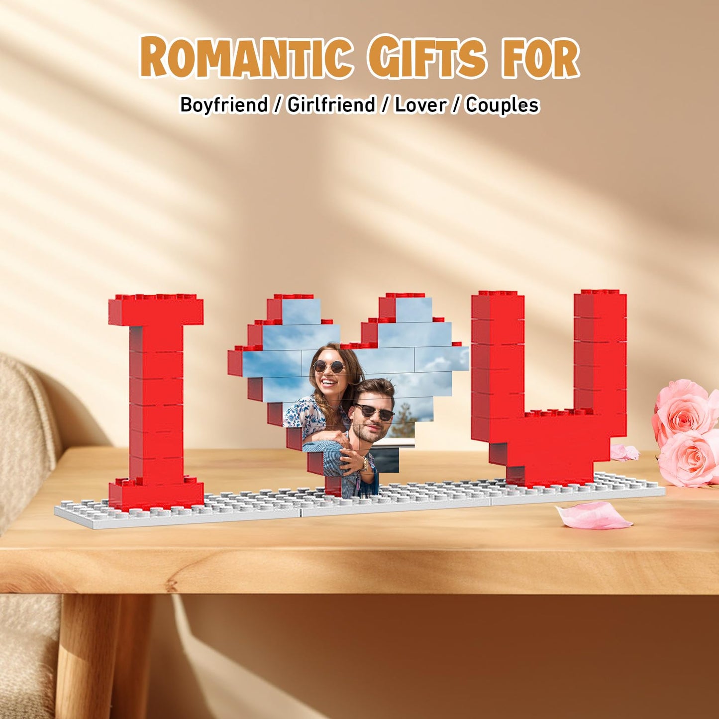 Giftofloves | Personalized brick puzzles photo block gifts for lovers