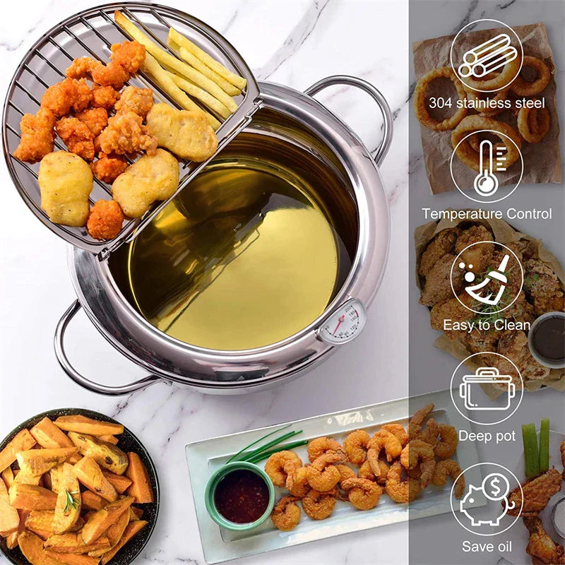 Friteusemeister - Perfect Tempura Fryer with Thermometer