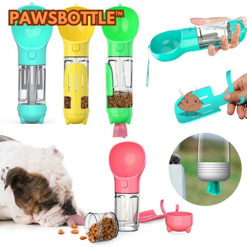 PawsBottle - 3-in-1 Portable Dog Bottle