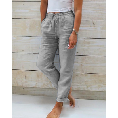 Nora | Linen mix Loose fit pants