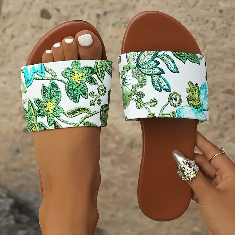 Yannick - Floral Beach Sandals for Women