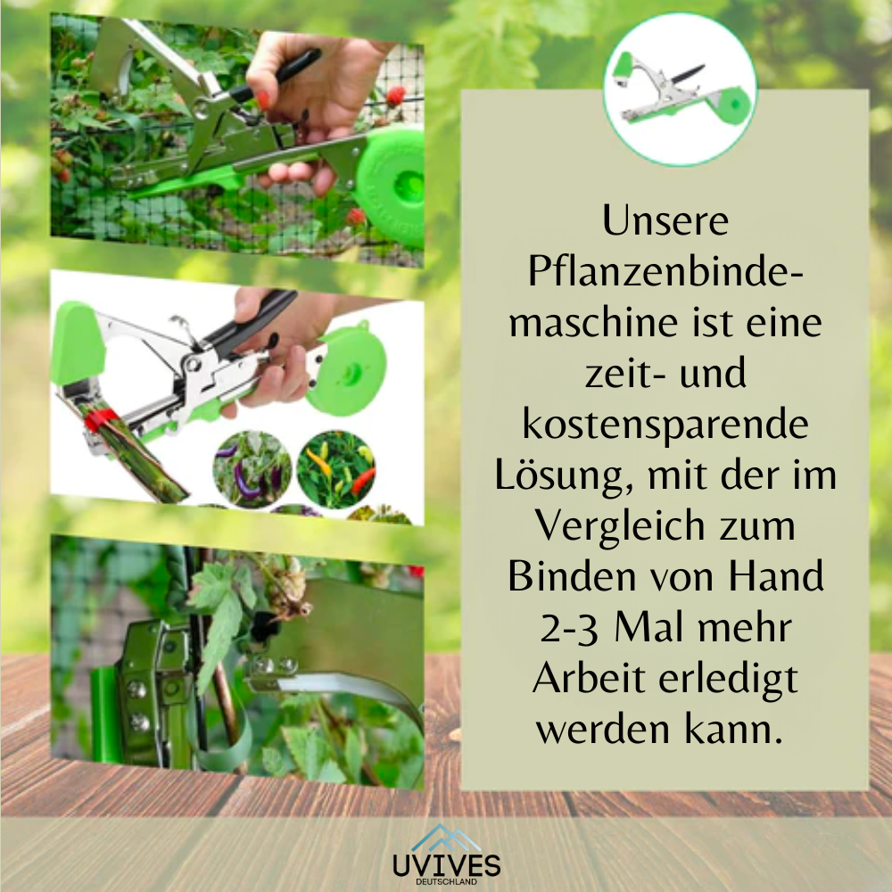 PlantTie™ - Plant Tying Machine - Includes 10 Rolls of Tape [Last Day Discount]