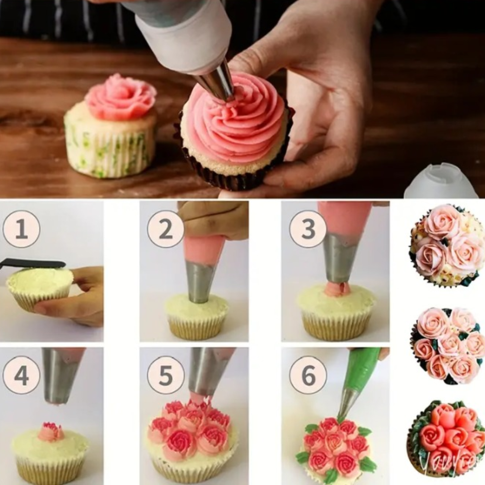 CakeCraft - Cake Decoration Piping Tips