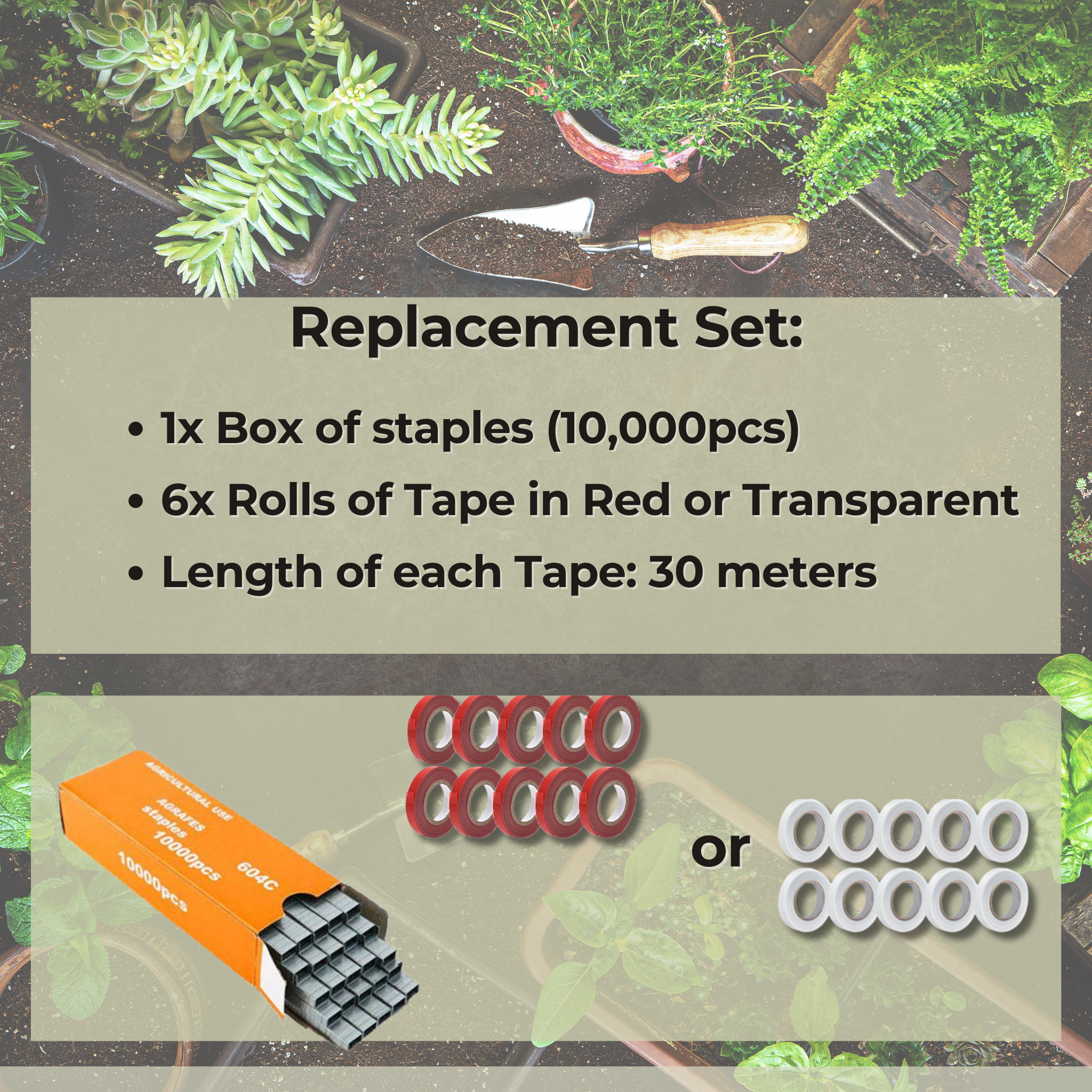 TieUp™ - Plant Tying Machine (incl. 10 rolls of tape) [Last day discount]