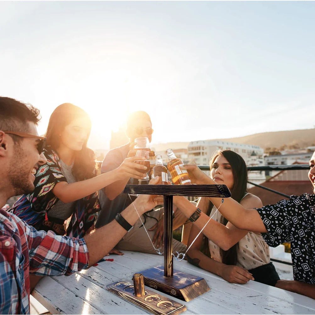 Ring-Game™ - Wooden Ring Toss Drinking Game [Last Day Discount]