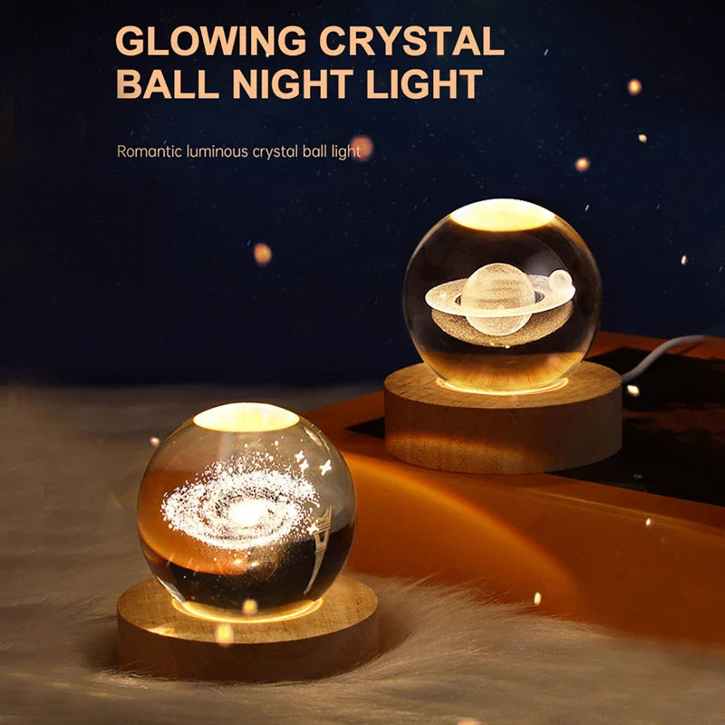 DreamLight - Galaxy Crystal Ball LED Night Light 