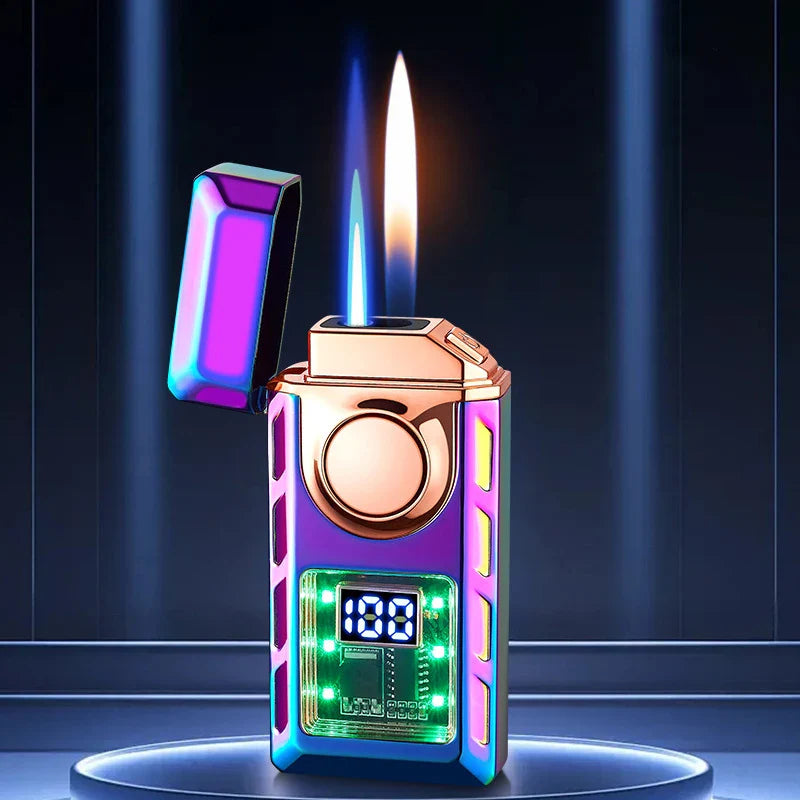 DoppelFlam | Rechargeable lighter with colored lights