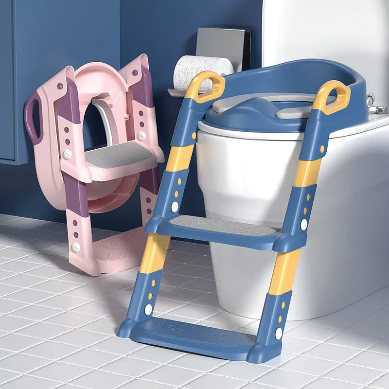 PottyBuddy Steps™ - Foldable Toilet Training Potty Seat Ladder [Last Day Discount]