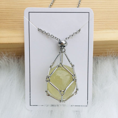 Crystal stone necklace