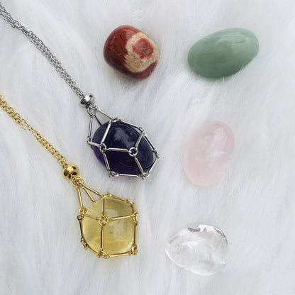 Crystal stone necklace